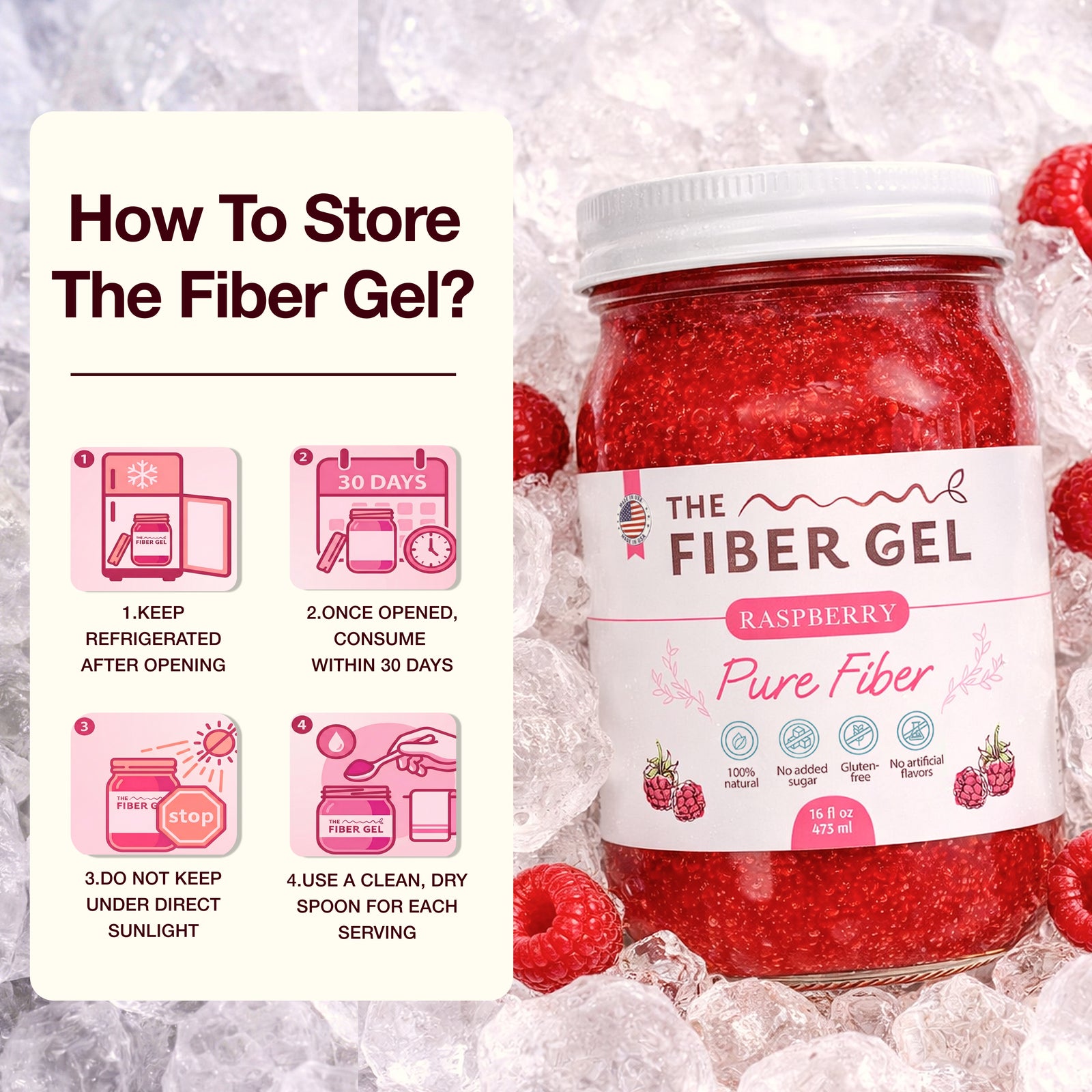 How to store the fiber gel